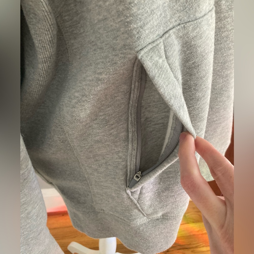 Soft Cotton Fleece-Lined Hooded Sweatshirt Pullover - Picture 6 of 10